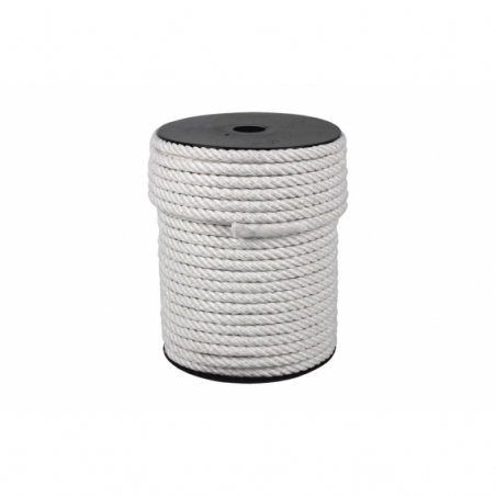 CARRETE CUERDA NYLON MATE 4/C 10 MM 100 MTS BCO