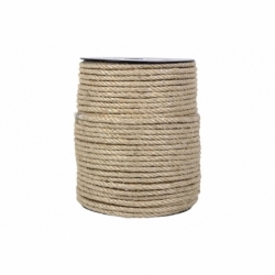 CUERDA SISAL 4 CABOS 6 MM 200 MTS NATURAL