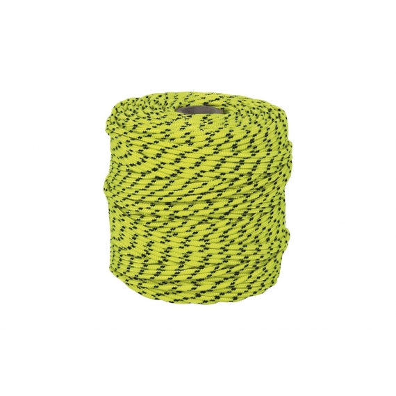 CORDON TRENZADO HIPPIE AMARILLO/NEGRO 3mm X 100 mts