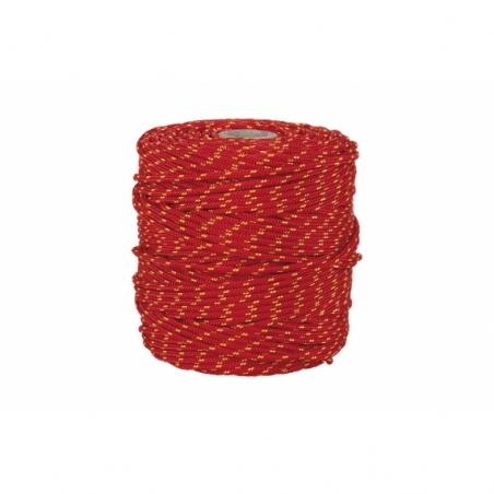 CORDON TRENZADO HIPPIE ROJO/AMARILLO 3mm X 25 mts