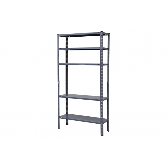 KIT ESTANT. METAL C/TORN. 5 BALDAS 180X90X30 GRIS