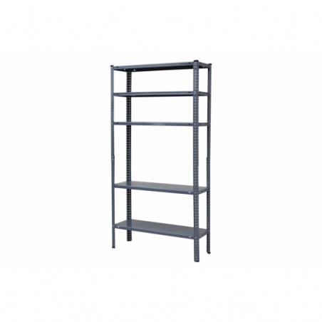 KIT ESTANT. METAL C/TORN. 5 BALDAS 180X90X30 GRIS