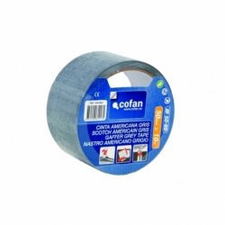 CINTA AMERICANA GRIS 180 Micras 50mm X 50 Mts