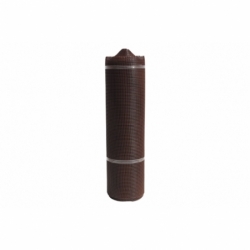 MALLA PLAST. CUADRADA JARDIN 10mm MARRON 1x25m