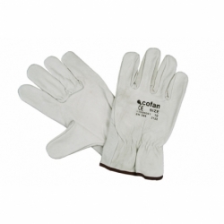 GUANTES PIEL VACUNO GRIS T-11