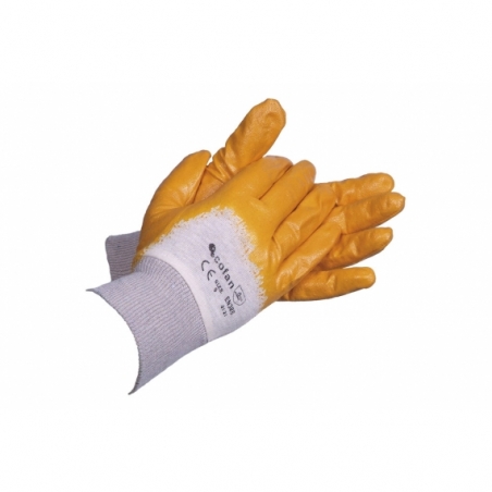 GUANTES NITRILO AMARILLO T-10