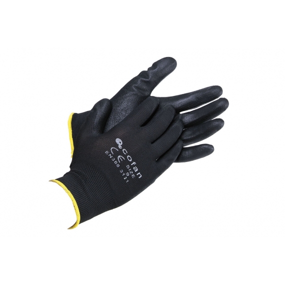 BLISTER G. 100% POLIEST. IMPREG. PU NEGRO T-11 venta unitaria