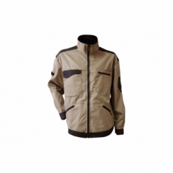 CHAQUETA TRABAJO BENZ 280gms/m BEIS-NEGRO T-L