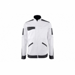 CHAQUETA TRABAJO BENZ 280gms/m BLANCO-NEGRO T-XL