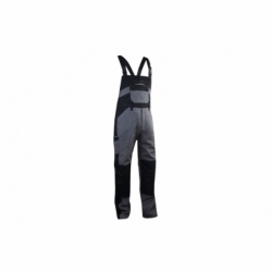 PETO TIRANTES DE TRABAJO SINJOU 280gms/m GRIS-NEGRO T-S