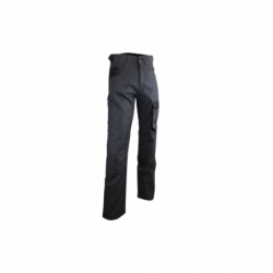 PANTALON TRABAJO QUANT 300gms/m GRIS-NEGRO T-64