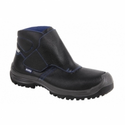 BOTA PIEL NEGRO CIERRE VELCRO S3 MOD. URIAN T 36