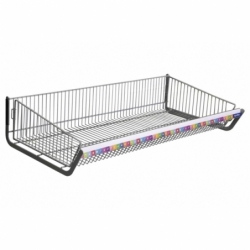 CESTO CON EXTREMOS PARA EXPOSITOR 1000X480mm + PORTAPRECIOS