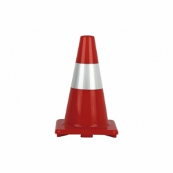 CONO 50 CM. ROJO Y BLANCO