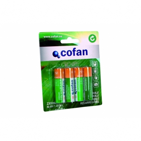 BLISTER 4 PILAS RECARGABLES AA 2300mAh