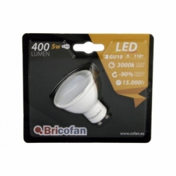 LÁMPARA LED GU-10 5W 110º 400LM 3000K