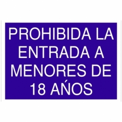 SEÑAL POLIESTIRENO 297X210MM.