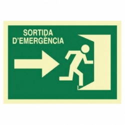SEÑAL LUMINISCENTE 420X297MM.