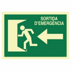 SEÑAL LUMINISCENTE 420X297MM.