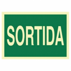 SEÑAL LUMINISCENTE 420X297MM.