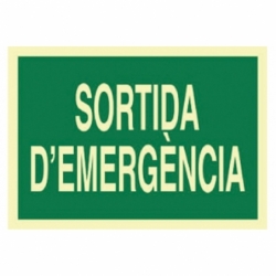 SEÑAL LUMINISCENTE 420X297MM.