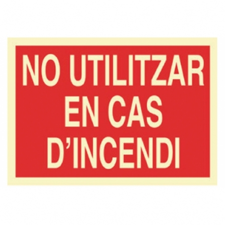 SEÑAL LUMINISCENTE 297X210MM.