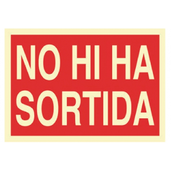 SEÑAL LUMINISCENTE 297X210MM.