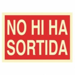 SEÑAL LUMINISCENTE 420X297MM.