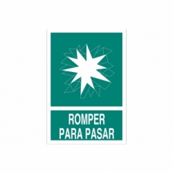SEÑAL LUMINISCENTE 297X210MM.