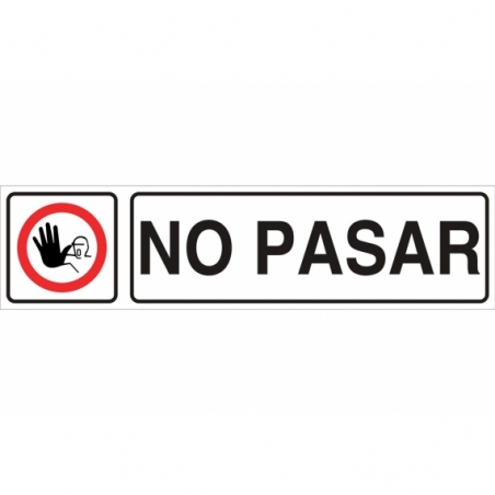 SEÑAL GLASSPACK ADHESIVA 250X62.5MM