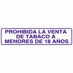 SEÑAL GLASSPACK ADHESIVA 250X62MM.