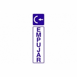 SEÑAL GLASSPACK ADHESIVA 250X62MM.