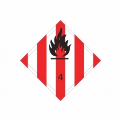 SEÑAL ADHESIVA MAT. PELIGROSAS 300X300