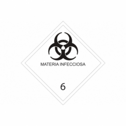 SEÑAL ADHESIVA MAT. PELIGROSAS 100X100