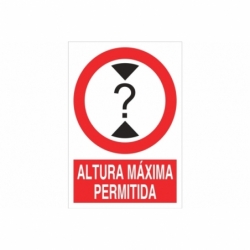 SEÑAL POLIESTIRENO 297X210MM.