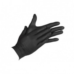 CAJA 100 UNDS. GUANTES DE NITRILO NEGRO T - L