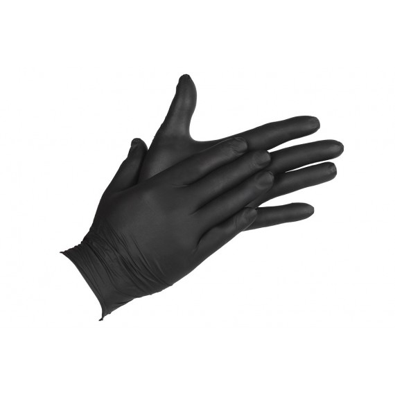 CAJA 100 UNDS. GUANTES DE NITRILO NEGRO T - M