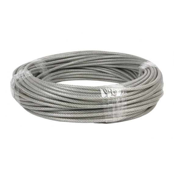 CABLE ACERO (5mm) 3X5MM  6X7+1 PLAST. (100 M)